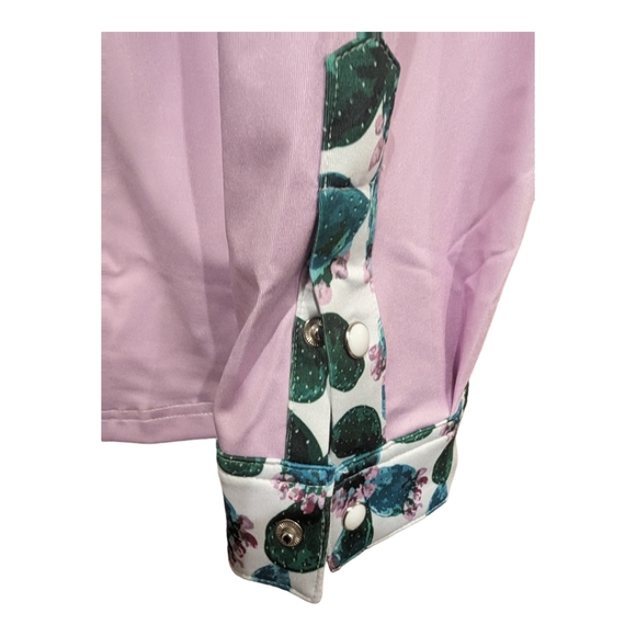 RANCH DRESS'N Fallon Taylor "Morgan" cactus Performance Rodeo Cowgirl shirt sz3X - Picture 15 of 16